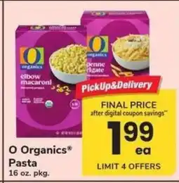 Safeway O Organics Pasta offer