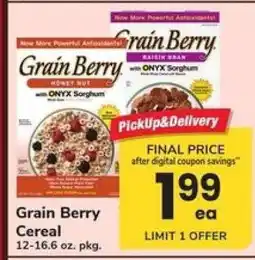 Safeway Grain Berry Cereal offer