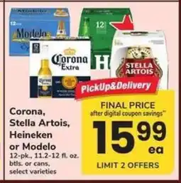 Safeway Corona, Stella Artois, Heineken or Modelo offer