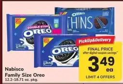 Safeway Nabisco Family Size Oreo offer