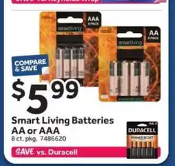 Stop&Shop Smart Living Batteries AA or AAA offer