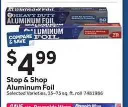Stop&Shop Stop & Shop Aluminum Foil offer