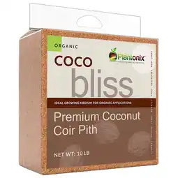 Walmart Plantonix Coco Bliss Premium Soil Amendment & Growing Medium Block - 10 lb offer