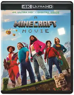 Walmart A Minecraft Movie (4K Ultra HD + Digital Copy), Family, Warner Bros offer