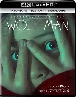 Walmart Wolf Man (2025) (4K Ultra HD + Blu-ray + Digital Copy), Horror, Universal offer
