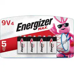 Walmart Energizer MAX 9V Batteries (4 Pack), 9 Volt Alkaline Batteries offer
