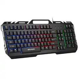 Walmart ENHANCE Infiltrate KL2 Membrane Gaming Keyboard - Quiet Keyboard with Multi Color LED Lighting Modes offer