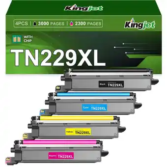 Walmart TN229 Toner Cartridge Replacement for Brother TN229 TN229XL Toner Cartridge High Yield 4 Pack offer