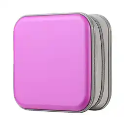 Walmart DVD Case, 48 Capacity Purple CD Hard Plastic Storage Case Holder Wallet offer