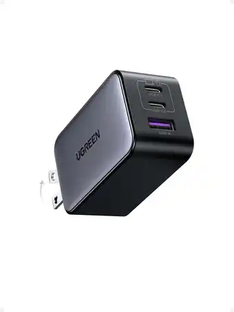 Walmart UGREEN Nexode 65W USB-C Charger, 3-Port GaN Fast Charger Block for MacBook, iPhone, iPad, Galaxy offer
