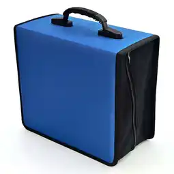 Walmart 432 Capacity CD Case, Heavy Duty Nylon Blue DVD Disc Case Bag Holder Organizer Binder offer