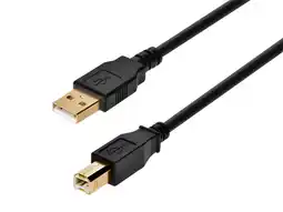 Walmart Monoprice 105437 3' USB Type A to USB Type B Cable with Ferrite Core, Black offer