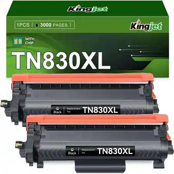 Walmart TN830XL Toner Cartridge for Brother TN830XL TN830 Toner for DCP-L2640DW HL-L2460DW Printer (2 Black) offer