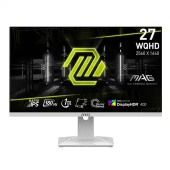 Walmart MSI 274QRFW 27 WQHD 2560x1440 Rugged Gaming LCD IPS Monitor White offer