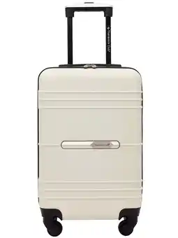 Walmart Travelers Club 20 Hard-Side Rolling Carry-on Luggage - Bone White offer