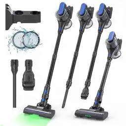 Walmart VACFORE Vacuum Cleaner, 6 in 1 Powerful Suction Cordless Vacuum, for Home Hardwood Floor offer