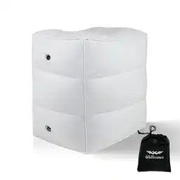 Walmart Inflatable Foot Rest Pillow, Adjustable 3 Layers Height Cushion - White offer