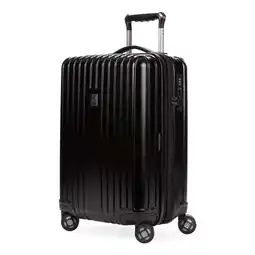 Walmart SWISSGEAR Ridge Hardside Expandable Carry-On Luggage with Spinner Wheels, TSA Lock and USB, Black offer