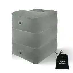 Walmart Inflatable Foot Rest Pillow, Adjustable 3 Layers Height Cushion - Gray offer