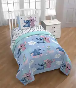 Walmart Disney Lilo & Stitch 4 Piece Twin Size Kids Bed Set offer