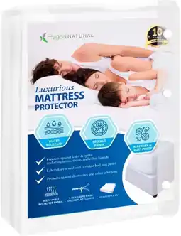 Walmart Hygea Natural Luxurious Bed Bug Mattress Protector Cover Zipper Bedding, Water Resistant, Twin offer