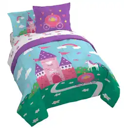 Walmart Sunny Side Up Magic Castle 5 Piece Toddler Size Bed Set with Sham offer