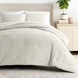 Walmart Textured Waffle Comforter Set in Natural for Twin/Twin XL Size Bedding by Comfort Canopy offer