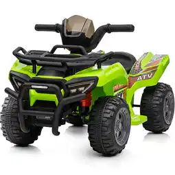 Walmart Hikiddo 6V Ride-on Toy for Toddlers, Kids ATV 4 Wheeler for 1-3 Boys & Girls with Music - Green offer