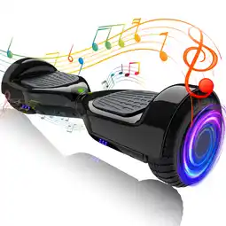 Walmart Tcdjtc Hover Board with Dual Motor, Balance Board with Bluetooth Speakers and LED Lights offer