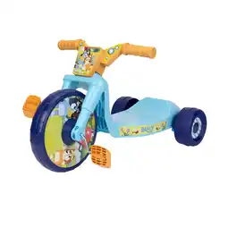 Walmart Fly Wheel Bluey Junior Cruiser Tricycle with 10 inch Front Wheel Child 2 to 4 Years offer