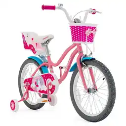Walmart Honeyjoy 18 Inches Kids Bicycle with Training Wheels & Basket for Boys & Girls Age 5-9 Years offer