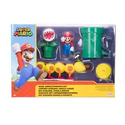 Walmart World of Nintendo Super Mario 2.5 inch Action Figure Playset Soda Jungle Diorama offer