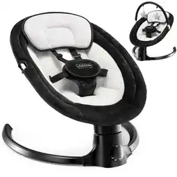 Walmart HARPPA Baby Swing for Boy with Remote Control, 5 Sway Speed, 10 Lullabies, Black offer