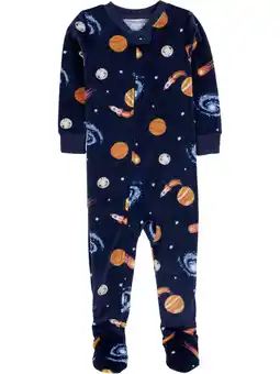 Walmart Carter's Child of Mine Toddler Cozy Pajama Sleeper, One-Piece, Sizes 12M-5T offer