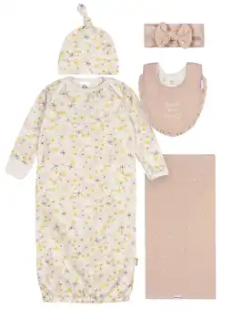 Walmart Gerber Gender Neutral 5-Piece Gift Set, Size 0-6 Months offer