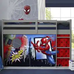 Walmart Spider-Man Loft Bed Tent by Delta Children - Curtain Set for Low Twin Loft Bed (Bed Sold Separately) offer