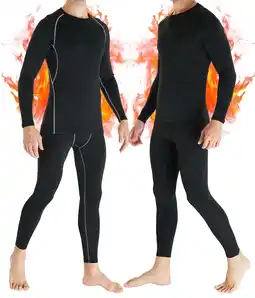 Walmart 2 Sets Mens Thermal Underwear Set Fleece Lined Base Layer Long Sleeve Shirts Pants for Cold Winter offer