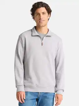 Walmart Men's and Big Men's Quarter Zip Pullover with Long Sleeves, Sizes S-3XL offer