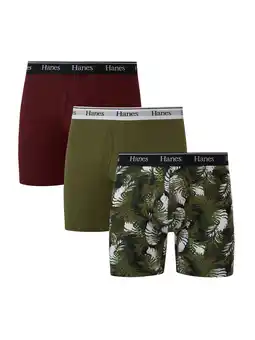 Walmart Originals Men’s Boxer Briefs, Moisture-Wicking Stretch Cotton, 3-Pack offer