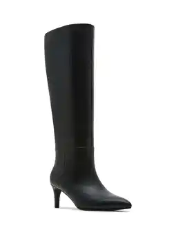 Walmart Women's Sabrina Tall Shaft Kitten Heel Boot (Wide Calf Available) offer