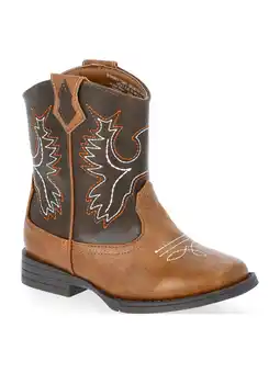 Walmart Toddler & Boys Faux Leather Western Boots offer