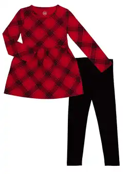 Walmart Girls Long Sleeve Play Dress and Leggings Set, 2-Piece, Sizes 4-18 & Plus offer
