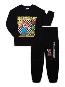 Walmart Mario Kart Boys Fleece Graphic Sweatshirt and Jogger Pants Set, 2-Piece, Sizes 4-18 offer