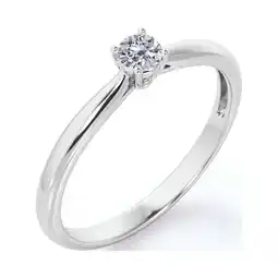 Walmart Lab Grown Diamond Solitaire Engagement Ring Promise Ring in 18K White Gold Plating over Silver offer