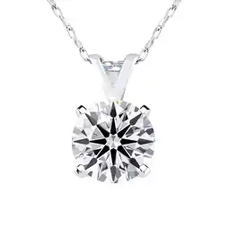 Walmart 1 Carat Lab Grown Diamond Pendant Necklace in 14K White Gold for Women offer