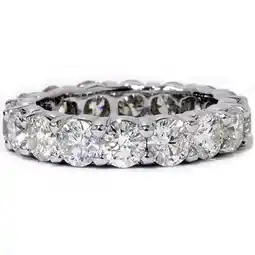 Walmart Pompeii 5ct Prong Diamond Eternity Ring 14K White Gold Wedding Band (I-J,I2) offer