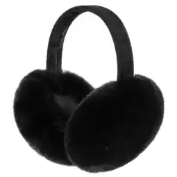 Walmart Winter Ear Warmers for Women Girls Faux Fur Cute Foldable Warm Earmuffs,Black offer