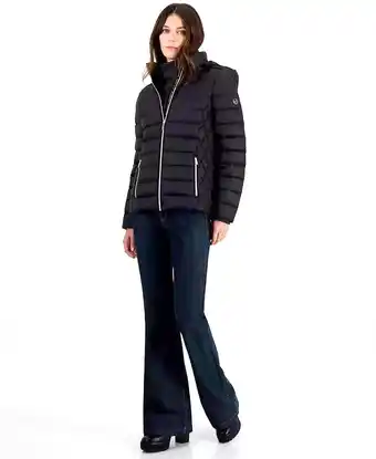 Walmart MICHAEL Michael Kors Women's Puffer Down Packable Jacket (Nylon, Black, XS) offer
