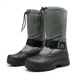 Walmart Mens Snow Boots Insulated Waterproof Winter Boots Outdoor Comfort Warm Shoes offer