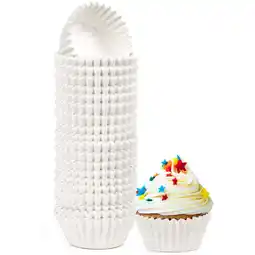 Walmart LotFancy 200 Pcs Grease-Resistant Cupcake Liners, Muffin Liners, Heavy Duty Coated Paper Baking Cups offer